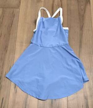 Justice Blue Skort Dress with Built-In Shorts